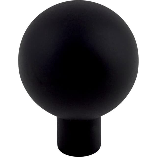 Top Knobs Barrington Series 1-1/8" (28.5 mm) Diameter Flat BlackKnob, - TK762BLK