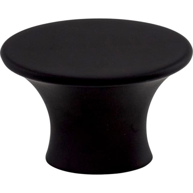 Top Knobs Barrington Series 1-5/16 in (33 mm) L x 13/16 in (20.5 mm) W Flat Black Knob, - TK780BLK