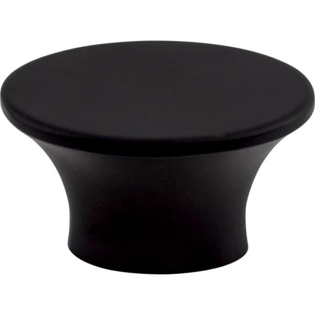 Top Knobs Barrington Series 1-1/2 in (38 mm) L x 1 in (25 mm) W Flat Black Knob, - TK781BLK