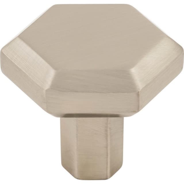 Top Knobs Serene Series 1-1/4 in (32 mm) L x 1-1/4 in (32 mm) W Brushed Satin Nickel Knob, - TK792BSN