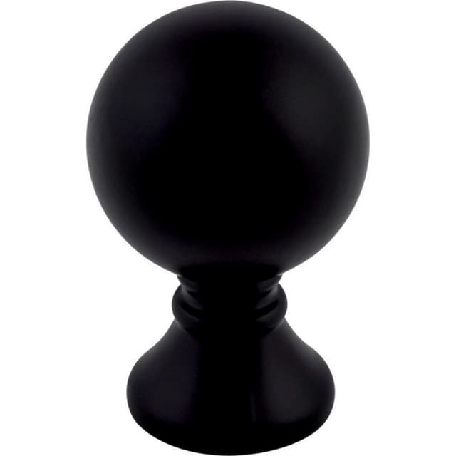 Top Knobs Serene Series 1" (25 mm) Diameter Flat BlackKnob, - TK801BLK