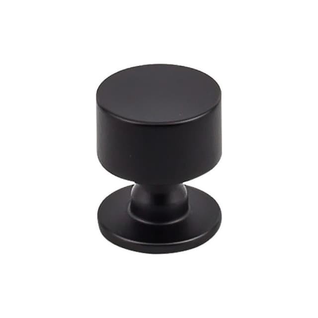Top Knobs Serene Series 1-1/8" (28.5 mm) Diameter Flat BlackKnob, - TK821BLK