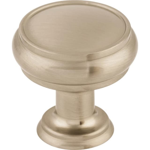 Top Knobs Serene Series 1-3/16" (30 mm) Diameter Brushed Satin NickelKnob, - TK831BSN