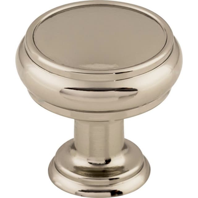 Top Knobs Serene Series 1-3/16" (30 mm) Diameter Polished NickelKnob, - TK831PN
