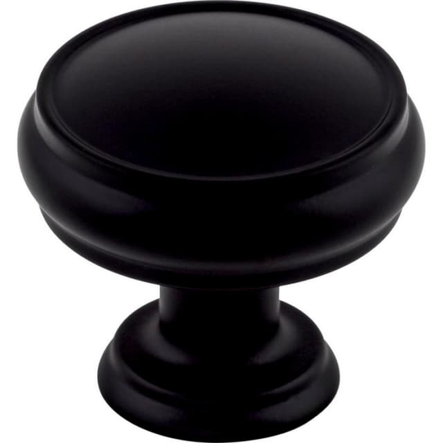 Top Knobs Serene Series 1-3/8" (35 mm) Diameter Flat BlackKnob, - TK832BLK