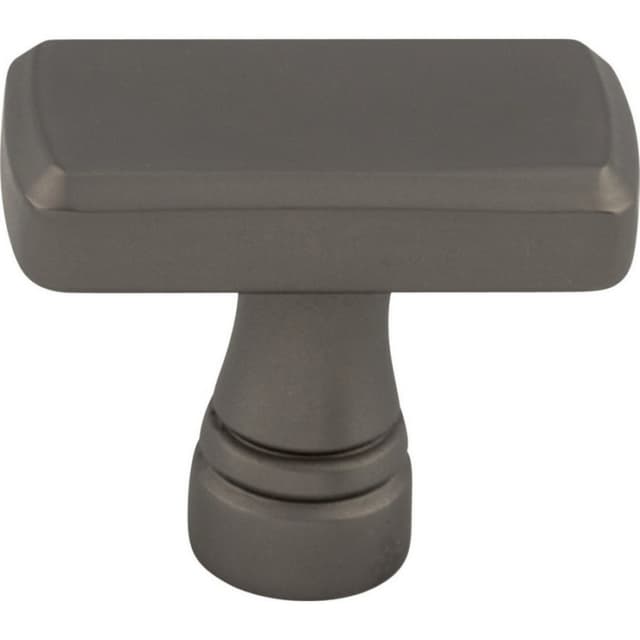 Top Knobs Devon Series 1-3/8 in (35 mm) L x 11/16 in (17 mm) W Ash Gray Knob, - TK850AG