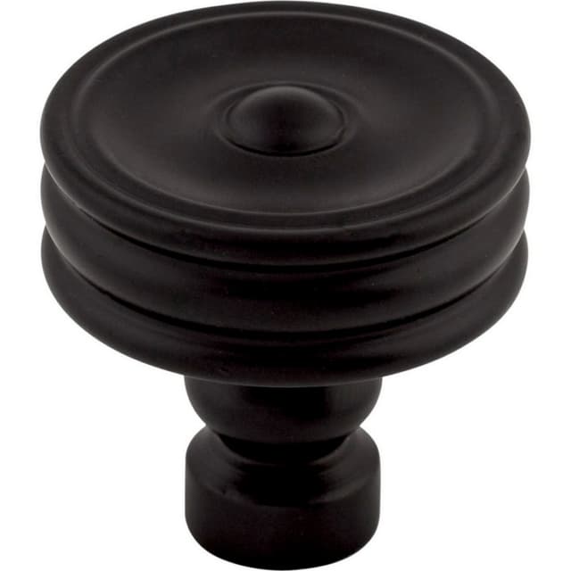 Top Knobs Devon Series 1-1/4" (32 mm) Diameter Flat BlackKnob, - TK881BLK