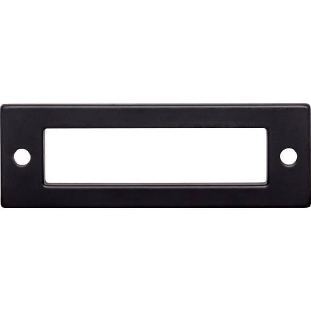 Top Knobs lynwood holl in backplate 3" flat black tk923blk