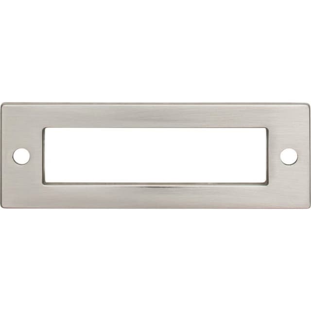 Top Knobs lynwood holl in backplate 3" brushed satin nickel tk923bsn