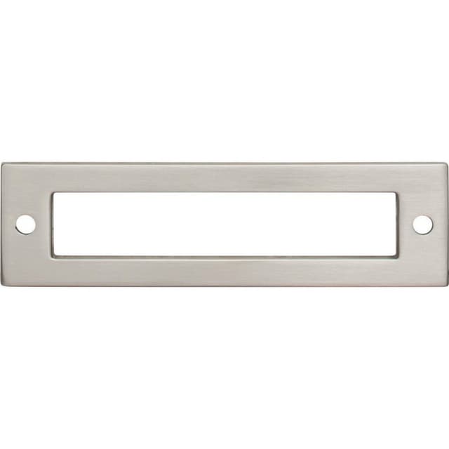 Top Knobs lynwood holl in backplate 3-3/4" brushed satin nickel tk924bsn