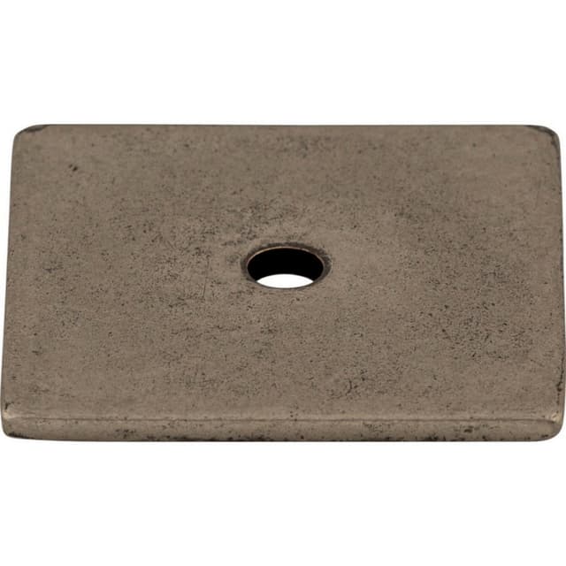 Top Knobs sanctuary square backplate 1-1/4" dia pewter antique tk95pta