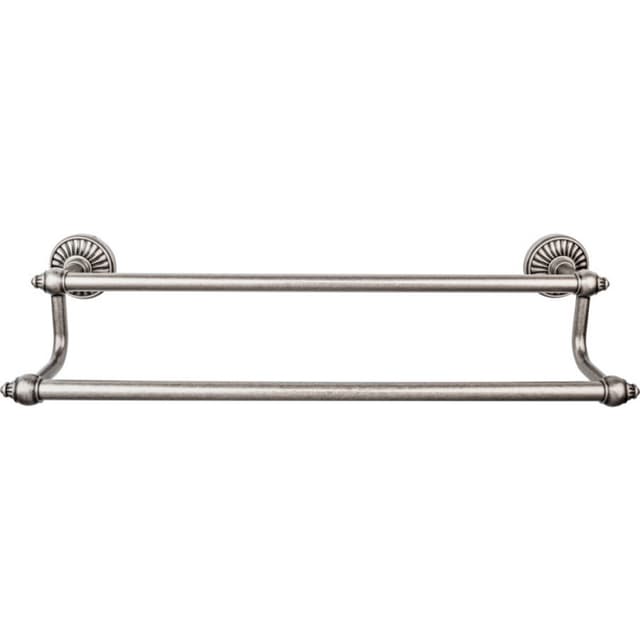 Tuscany Bath Double Towel Bar 30" Center to Center Antique Pewter - Top Knobs TUSC11PTA