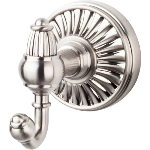 Tuscany Bath Double Hook 3" Long Brushed Satin Nickel - Top Knobs TUSC2BSN