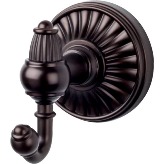 Tuscany Bath Double Hook 3" Long Oil Rubbed Bronze - Top Knobs TUSC2ORB