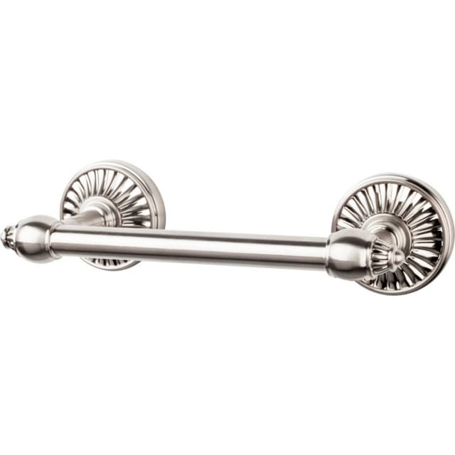 Tuscany Bath Tissue Holder Non-Compression 8-7/8" Long Brushed Satin Nickel - Top Knobs TUSC3BSN
