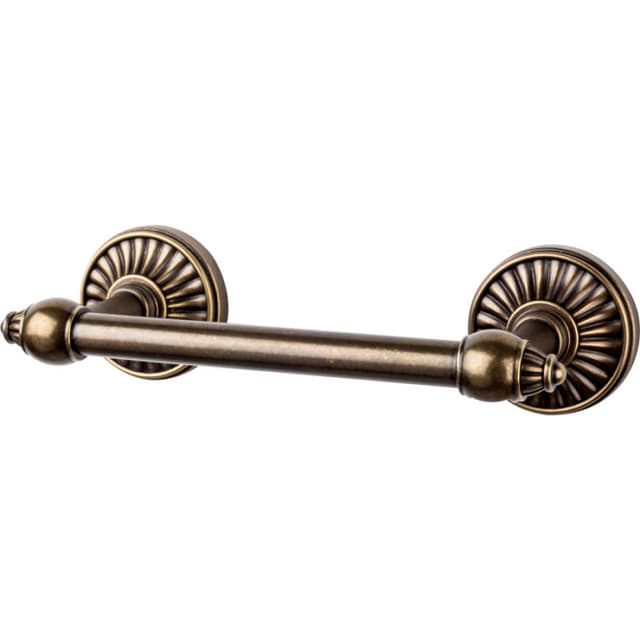 Tuscany Bath Tissue Holder Non-Compression 8-7/8" Long German Bronze - Top Knobs TUSC3GBZ