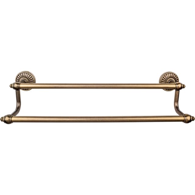 Tuscany Bath Double Towel Bar 24" Center to Center German Bronze - Top Knobs TUSC9GBZ