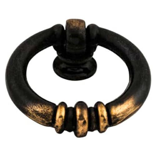 Top Knobs Tuscany-TK Series 1-5/8 in (41 mm) L x 1-1/2 in (38 mm) W Dark Antique Brass Knob, - M176