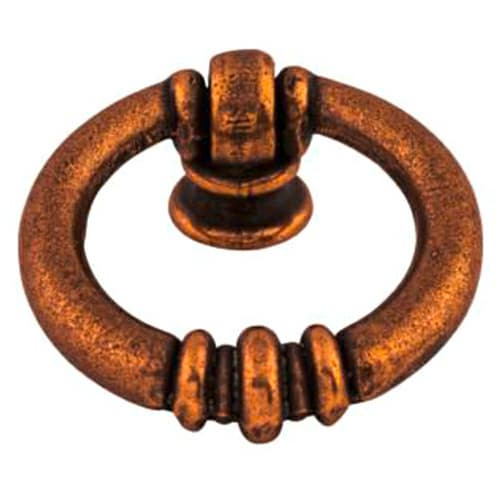 Top Knobs Tuscany-TK Series 1-5/8 in (41 mm) L x 1-1/2 in (38 mm) W Old English Copper Knob, - M220
