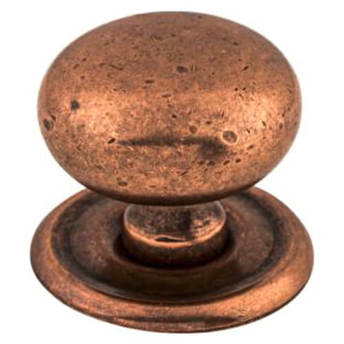 Top Knobs Britannia Series 1-1/4" (32 mm) Diameter Old English CopperKnob, - M26