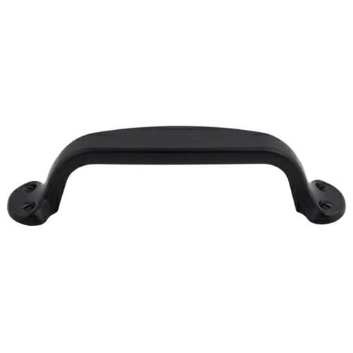 Top Knobs Nouveau Series 3-3/4" (95 mm) Center to Center Flat Black Pull, - M532