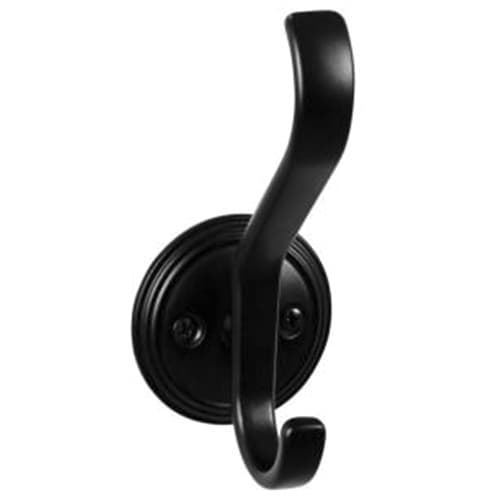 4-11/16" Ryland Hooks Reeded Hook, Flat Black