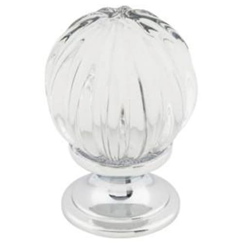 Top Knobs Crystal Series 1-1/8" (28.5 mm) Diameter Polished ChromeKnob, - TK127PC