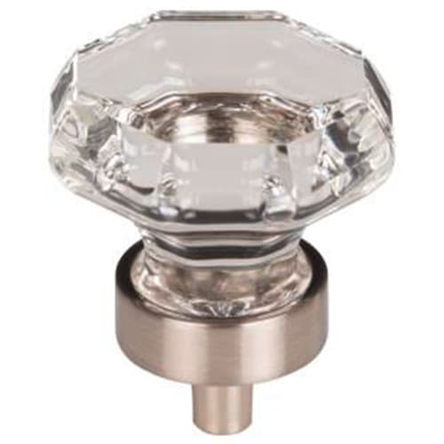 Top Knobs Crystal Series 1-3/8" (35 mm) Diameter Brushed Satin NickelKnob, - TK128BSN
