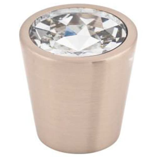 Top Knobs Crystal Series 1-1/16" (27 mm) Diameter Brushed Satin NickelKnob, - TK135BSN