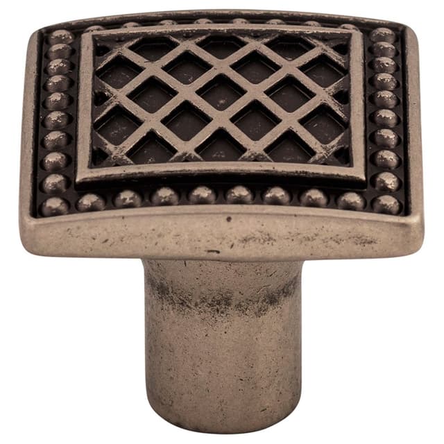 Top Knobs Trevi Series 1-1/4 in (32 mm) L x 1-1/4 in (32 mm) W Antique Pewter Knob, - TK174PTA