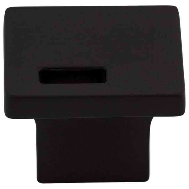 Top Knobs Sanctuary II Series 1-1/4 in (32 mm) L x 1-1/4 in (32 mm) W Flat Black Knob, - TK269BLK