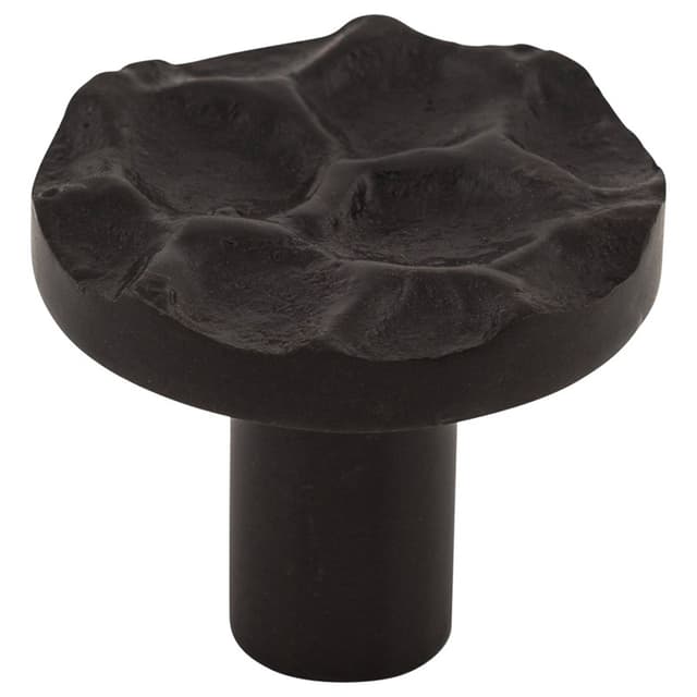 Top Knobs Cobblestone Series 1-3/8" (35 mm) Diameter Coal BlackKnob, - TK296CB