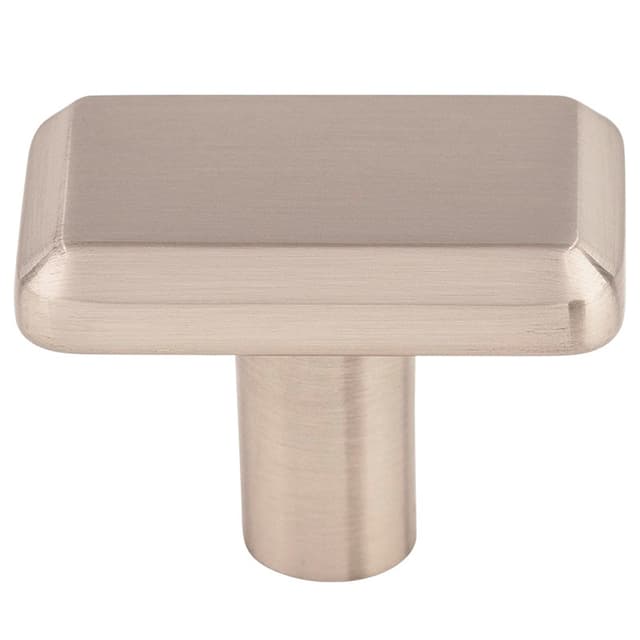 Top Knobs Ellis Series 1-1/2 in (38 mm) L x 1 in (25 mm) W Brushed Satin Nickel Knob, - TK3010BSN