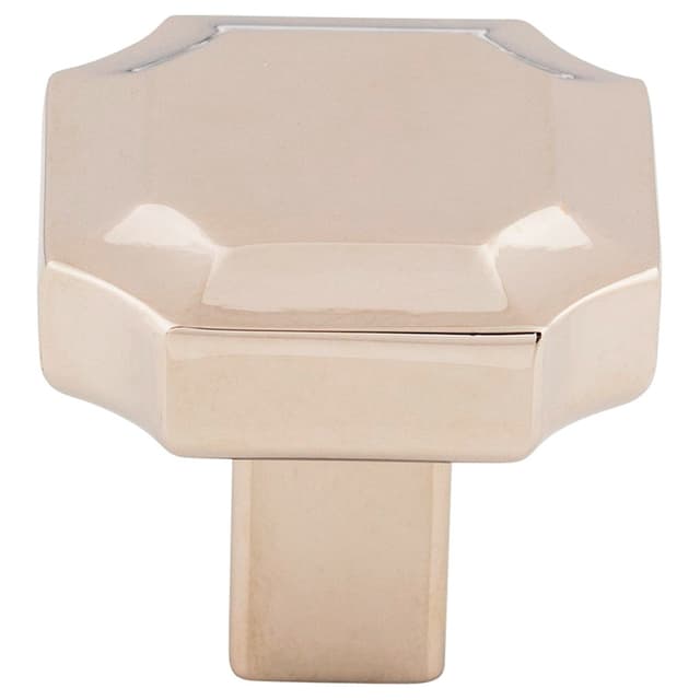 Top Knobs Ellis Series 1-1/4 in (32 mm) L x 1-1/4 in (32 mm) W Polished Nickel Knob, - TK3020PN