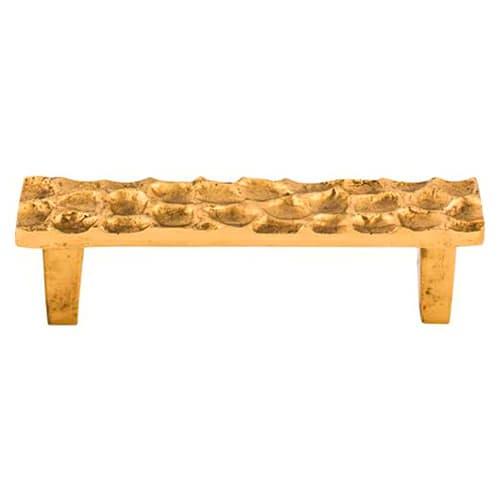 Top Knobs Cobblestone Series 3-3/4" (95 mm) Center to Center Polished Brass Pull, - TK304BR