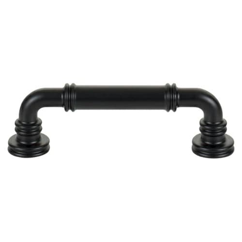 Top Knobs Morris Series 3-3/4" (96 mm) Center to Center Flat Black Pull, - TK3141BLK