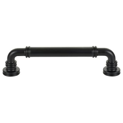 Top Knobs Morris Series 5-1/16" (128 mm) Center to Center Flat Black Pull, - TK3142BLK
