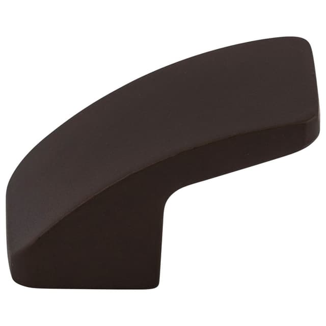 Top Knobs Sanctuary Series 1-1/4 in (32 mm) L x 3/4 in (19 mm) W Flat Black Knob, - TK52BLK