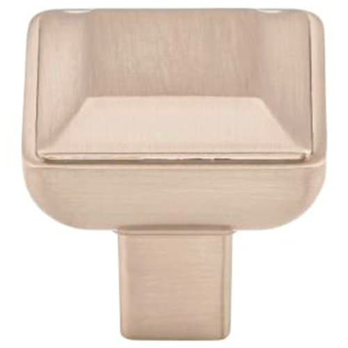 Top Knobs Transcend Series 1-1/8 in (28.5 mm) L x 1-1/8 in (29 mm) W Brushed Satin Nickel Knob, - TK671BSN