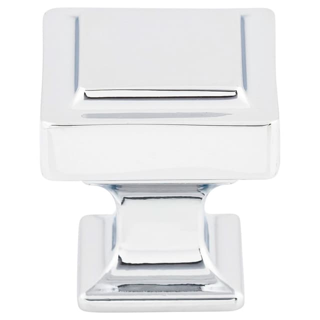 Top Knobs Transcend Series 1-1/8 in (28.5 mm) L x 1-1/8 in (29 mm) W Polished Chrome Knob, - TK701PC
