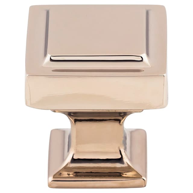 Top Knobs Transcend Series 1-1/8 in (28.5 mm) L x 1-1/8 in (29 mm) W Polished Nickel Knob, - TK701PN