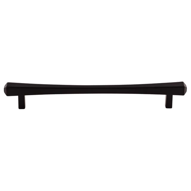 Top Knobs Serene Series 7-9/16" (192 mm) Center to Center Flat Black Pull, - TK815BLK