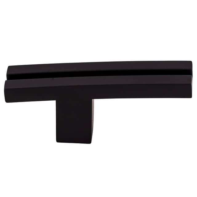 Top Knobs Sanctuary Series 2-5/8 in (67 mm) L x 5/8 in (16 mm) W Flat Black Knob, - TK82BLK