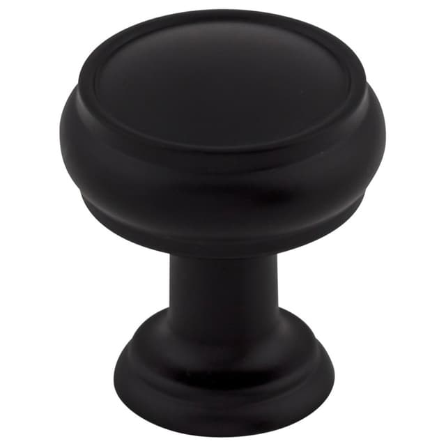 Top Knobs Serene Series 1" (25 mm) Diameter Flat BlackKnob, - TK830BLK