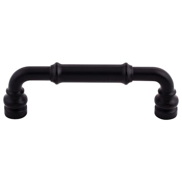 Top Knobs Devon Series 3-3/4" (95 mm) Center to Center Flat Black Pull, - TK883BLK