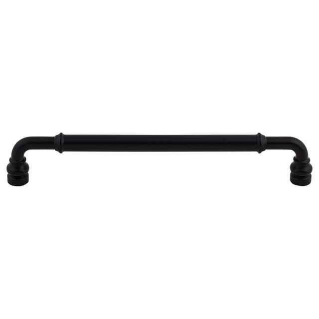 Top Knobs Devon Series 7-9/16" (192 mm) Center to Center Flat Black Pull, - TK886BLK