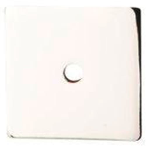 1-1/4" Sanctuary Square Knob Backplate, Polished Nickel