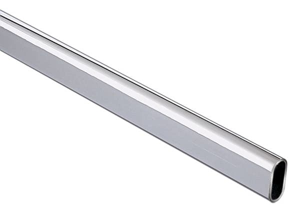 Oval Closet Rod, Steel, Pro Value Series