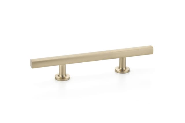 Emtek Urban Modern Freestone Extended Pull, 3-1/2"CC, Satin Brass - 86682US4