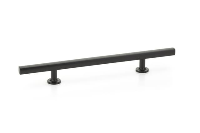 Emtek Urban Modern Freestone Extended Pull, 6"CC, Flat Black - 86683US19
